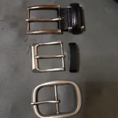 金属製 ベルト バックル 3点セット