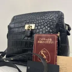 美品✨ JRA認定 コッコクリスターロ ショルダーバッグ 2way クロコダイル