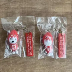 WDW wonderful man レッド　キーホルダーセット
