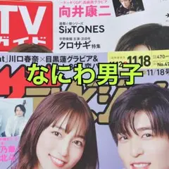 ザテレビジョン TVガイド なにわ男子 切り抜き