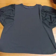 DREA by MINX バルーンスリーブ Tシャツ 　ブラウン　3L