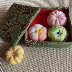ちりめん細工 プチ和菓子重箱セット