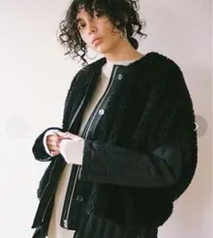 ★新品未使用★CLANE(クラネ)ボアベストレイヤードキルティングダウンコート