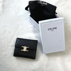 CELINE セリーヌ 財布 トリオンフ ブラック