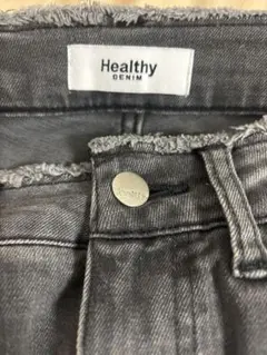 美品　ナノユニバースHealthy Denim グレー ストレートデニム