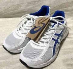 【新品未使用】ASICS アシックス ランニングシューズ ホワイト/ブルー