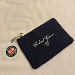 Roland Garros ネイビー ポーチ