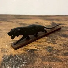 Vintage黒豹(BLACK PANTHER）ブロンズ オブジェ