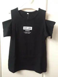新品　黒のトップス　160