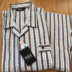 新品POLO　ポロ　綿メンズ半袖パジャマ　紳士　大きいサイズパジャマLL