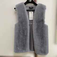 DAY CLOSET ボタンレス フェイクファーベスト