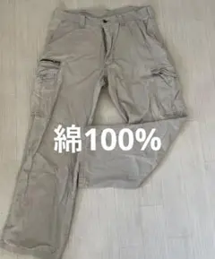 EVERY RIVER カーゴパンツ サイズ88 ベージュ　綿100% 作業着