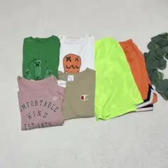 男の子 140~150 Tシャツ マイクラ チャンピオン 汚れ 破れあり