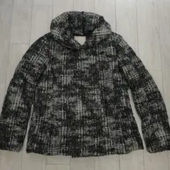 美品 自由区 LIMONTA ツイード柄ダウンジャケット L