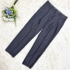 【美品】グリーンレーベルリラクシング グレースラックス 薄手 春夏 タック L
