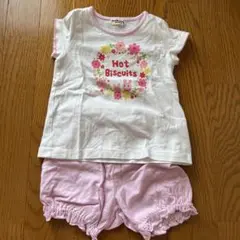 ホットビスケッツ パジャマ 上下セット 80