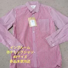 bloom 赤チェックシャツ サイズ40 新品