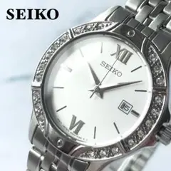 SEIKO スワロフスキー ダイヤ★セイコー レディース腕時計 シルバー
