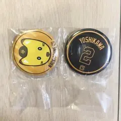 【新品未開封】ジャイアンツ エニマイくじ E賞 缶バッジ ナオキツネ