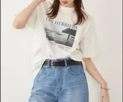 新品 SHIPS Colors 接触冷感 UVカット フォト Tシャツ