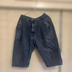 ハーフパンツ デニム リメイク