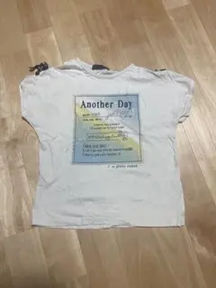 Another Day プリント Tシャツ ホワイト