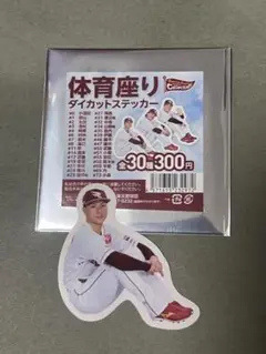 楽天イーグルス 体育座り ステッカー 村林一輝