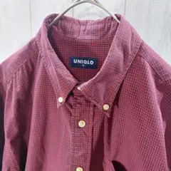 OLD UNIQLO オールドユニクロ 長袖シャツ チェック柄 M