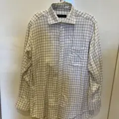 メンズ　長袖　シャツ　　白地　Camicia Sarto