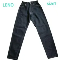美品✨LENO＆Co/リノ ハイウエスト テーパード デニム サイズ1