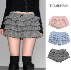 THEAIRTOWN little check pril pt ショートパンツ