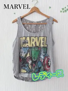 MARVEL ヒーロー グレー タンクトップ
