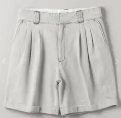 ＜FARAH＞ THREE―TUCK SHORTS 30 MD.GRAY