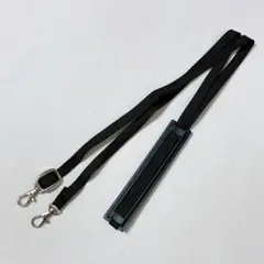 ショルダーストラップ　肩紐　ベルト　スマホ　ネームタグ　財布　小銭入れ　黒　ミニ
