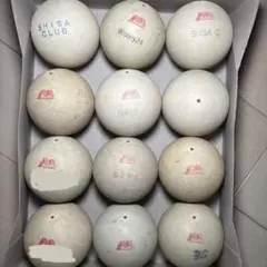 【早い者勝ち】ソフトテニス ボール アカエム 1ダース 12球 中古