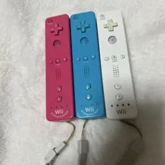 Nintendo Wii リモコン　青　ピンク　白