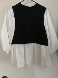 Radarista ラダリスタ　黒白　トップス M
