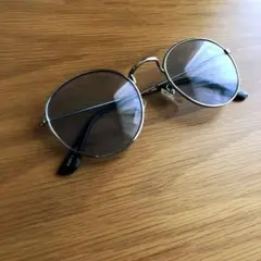 シルバーラウンドサングラス ブルーレンズ GLOBAL WORK