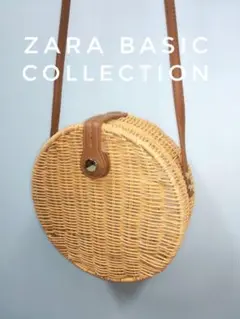 ZARA BASIC ザラベーシックコレクション ラタンショルダーかごバッグ