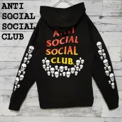 【希少スカル】ANTI SOCIAL CLUB パーカー ブラック M