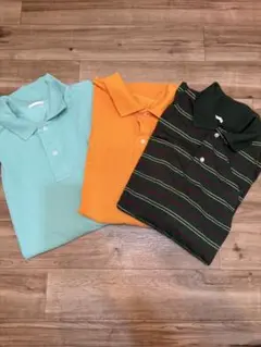 GU メンズポロシャツ3枚セット