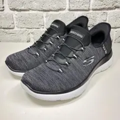 【美品】SKECHERS スケッチャーズ スリップイン ブラック 24.5cm
