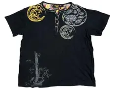 墾*法様 桜花爛漫　和柄Tシャツ　サイズXL