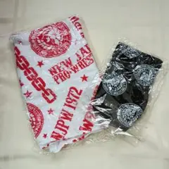 新日本プロレス　タオル　ペットボトルカバー