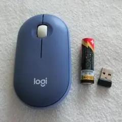 美品 動作確認済 logicool PEBBLE M350 ブルー