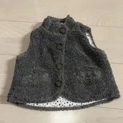 petit main グレー ベビーベスト　70 美品
