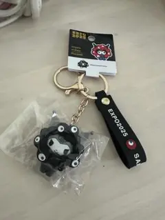 万博　サンリオミャクミャク 立体マスコット　黒ミャクミャク クロミ