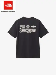 ザノースフェイス FDグローブグリッドコットンTシャツ／黒NT32550-K／L