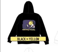あっさりしょこパーカー 色：BLACK×YELLOW