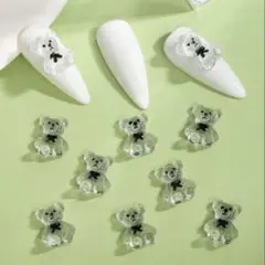 ネイルパーツ くま 8個セット